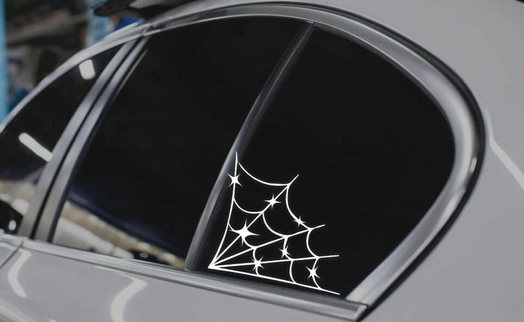 X2 Spider Web Window Corner Decals Stickers Fits for Any Vehicle! Any ...