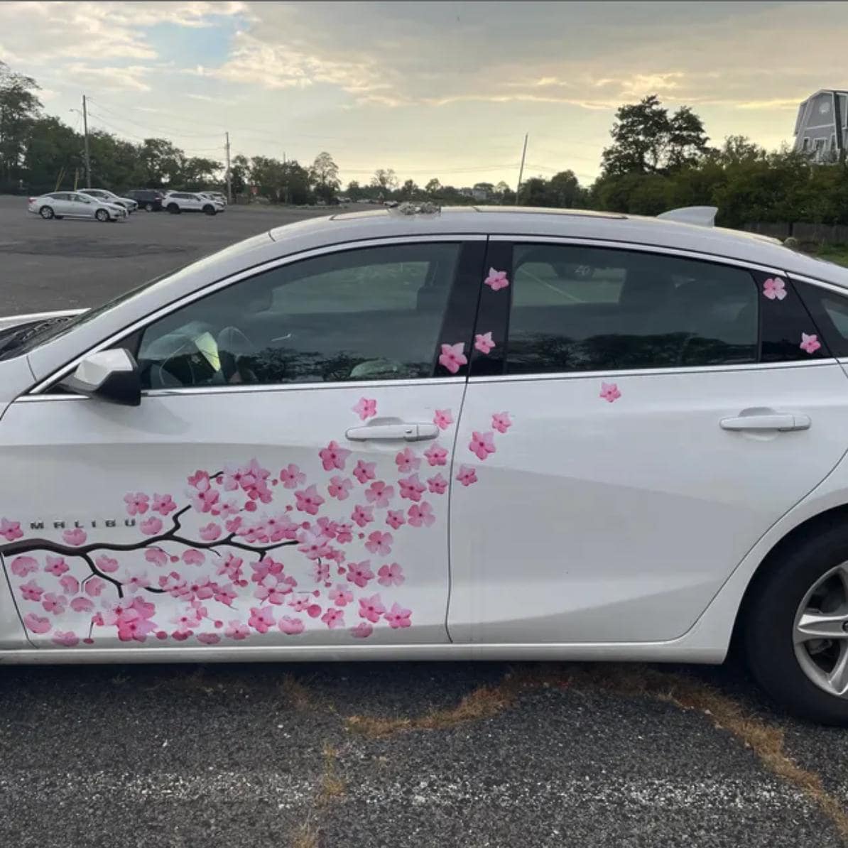 Cherry Blossom Car Side Decal, Large Floral Vinyl Sticker, Japanese ...
