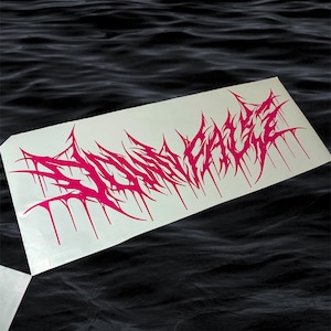 Death Metal autosticker! Scary Death Horror Donkere voorruitsticker Vizierbanner - Japanse stijlvolle tuning JDM