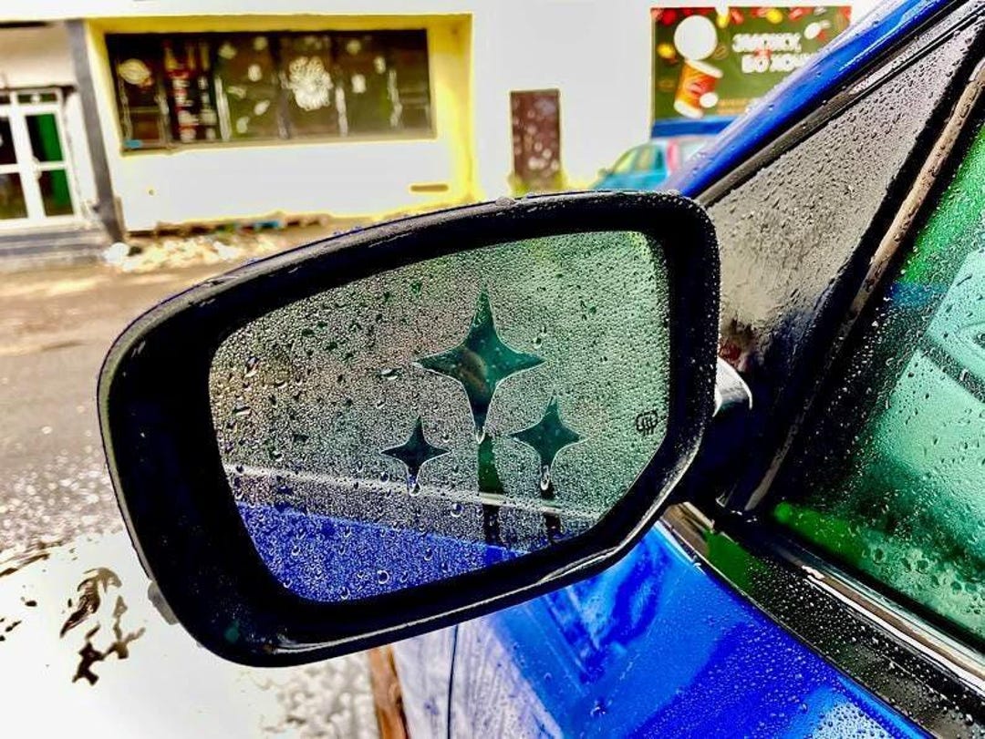 Anti Rain Car Decal Lovely Stars Mirror Rainproof Sticker Peeker JDM - Etsy