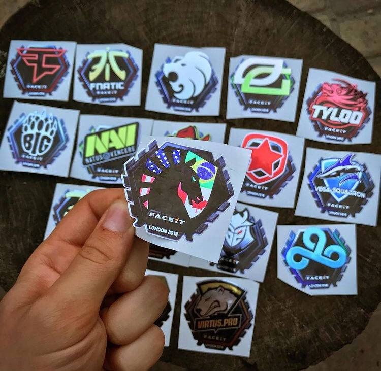 x3 Easy Peasy stickers from CSGO in real life CS Global MLG Gaming