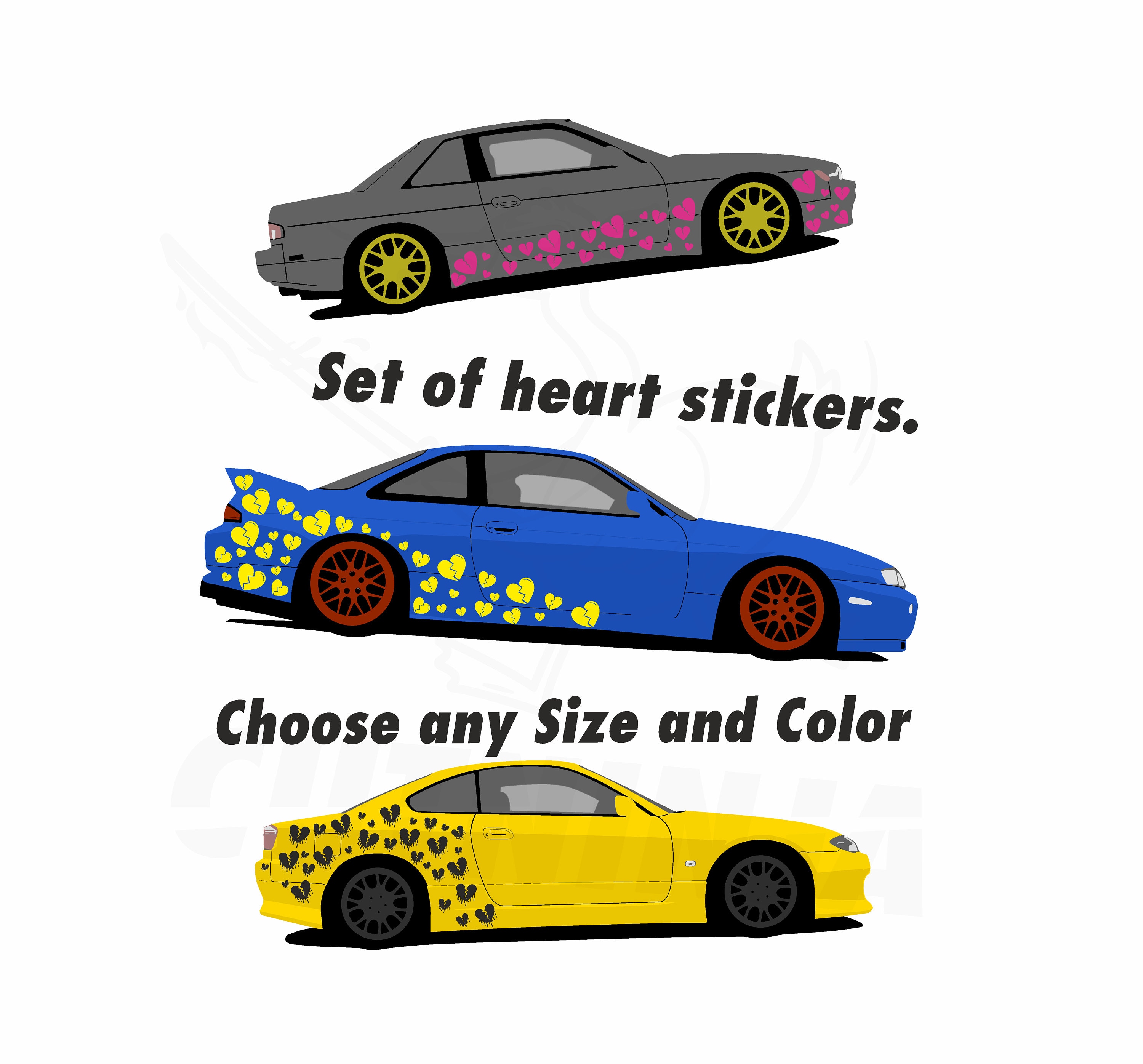 Tuning Sticker JDM 2x RACING HART Sticker In DieCut-Optik - Foto 11