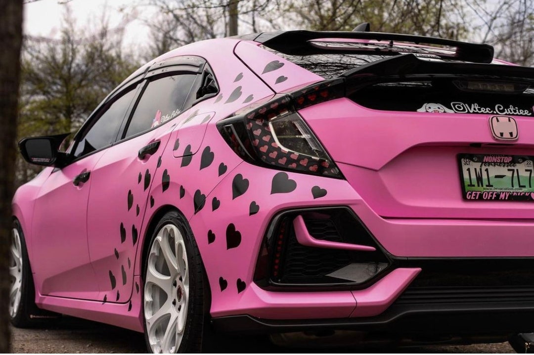 Hearts JDM Car Livery Decal Sticker Side Vehicle Wrap Bumper Hearts JDM Car Livery Decal Sticker Side Vehicle Wrap Bumper
