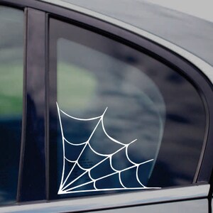 X2 Spider Web Window Corner Decals Stickers - Fits for Any Vehicle! - Etsy