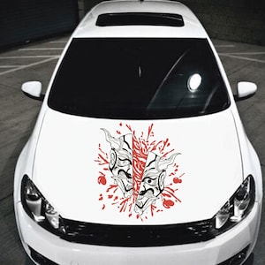 JDM Samurai Aufkleber für Autos, Fensteraufkleber im japanischen Stil, Rennwagen-Seitengrafik, perfektes Geschenk zum Valentinstag