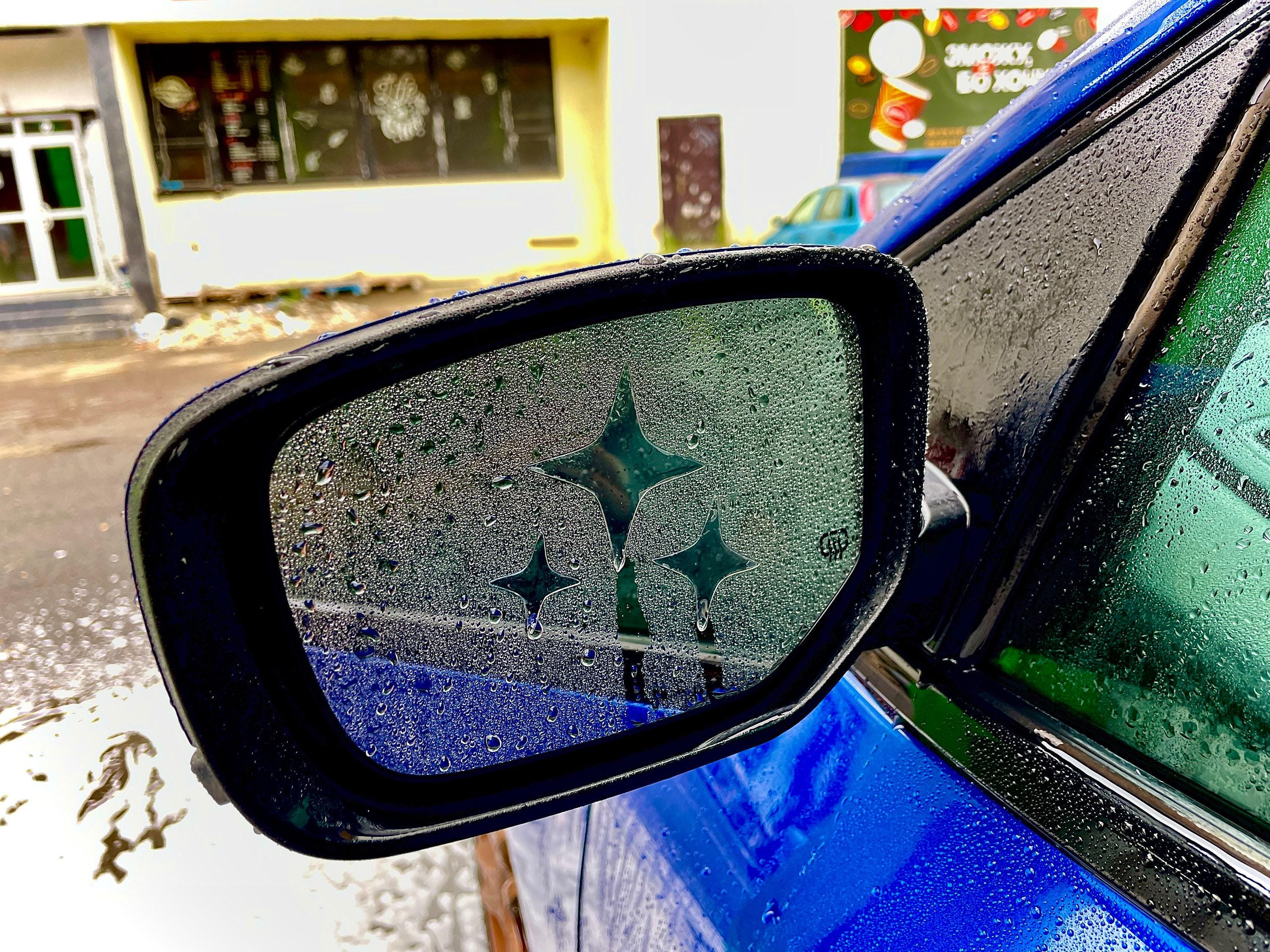 Anti Fog Lovely Stars Car Mirror Rainproof Decal / Sticker Peeker JDM ...
