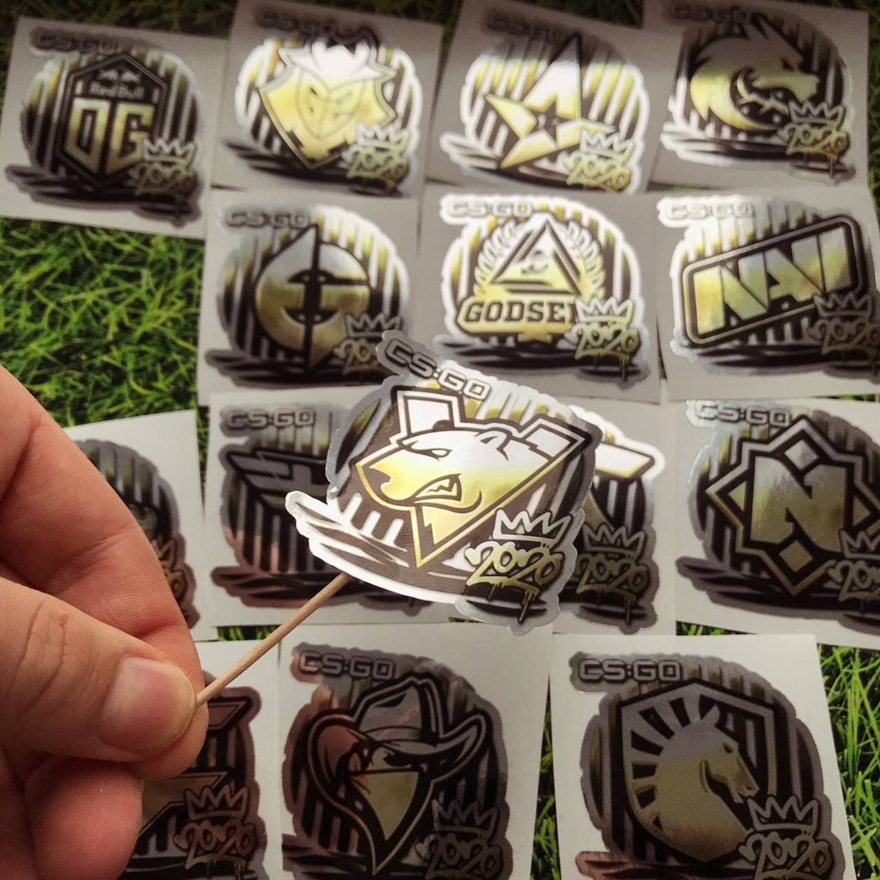 Foil Stickers from CS GO in real life IRL Set NaVi Fnatic Etsy