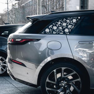 Aangepaste bloem autosticker madeliefje ontwerp, vinyl raamsticker, afbeeldingen autozijde, schattige bloemen autodecor