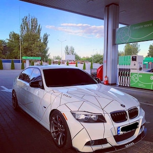 Adesivo gráfico triangular para veículos, à prova d'água, estilo JDM japonês, para laterais e para-choques de carros, presente perfeito para quem acabou de comprar um carro.
