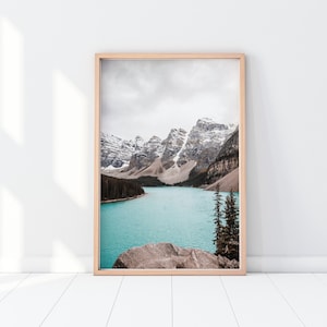 Lake Louise Print, Canada Wall Art, Lake Louise Photography, Canadian Nature Print, Printable Wall Art, digital file