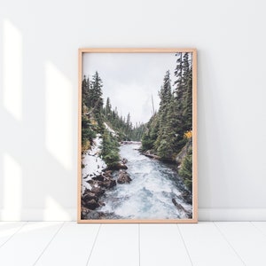 Montana wall art, Creek photography print, creek water poster, Montana landscape print, printable wall art