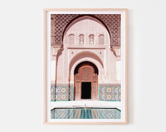 Moroccan Door Print, Marrakech Wall Art, Morocco Print, Modern Wall Art Islamic, Printable Wall Art