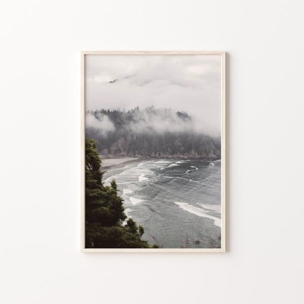 Oregon coast digital print, Oregon landscape photography, Wilderness nature poster, printable wall art