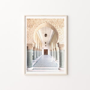 Art mural marocain, impression de porte du Maroc, photographie de porte de Marrakech, affiche photo boho, art mural imprimable