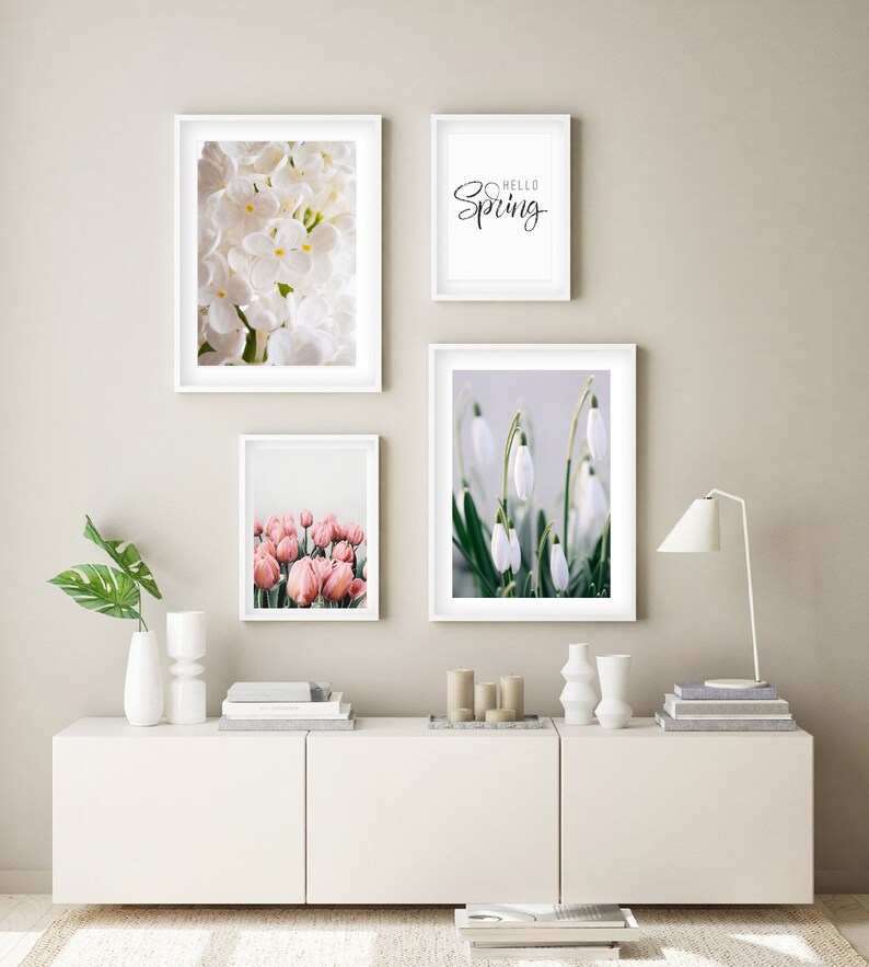 25 Prints Spring Wall Art Spring Flowers Gallery Wall Set Etsy