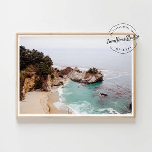 Big Sur Print, California Nature Art, Digital File, Big Sur Poster, Boho beach wall art, Printable Wall Art