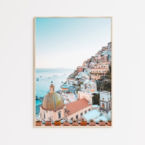 Amalfi Coast Print, Italy Cityscape Wall Art, Amalfi Architecture Photography Print, Printable Wall Art