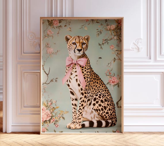 Homemissing Set di 4 federe per cuscini con leopardo, motivo ghepardo rosa, 50 x 50 cm, per bambini, ragazzi, ragazze, adolescenti, safari, federe decorative per cuscini con animali selvatici