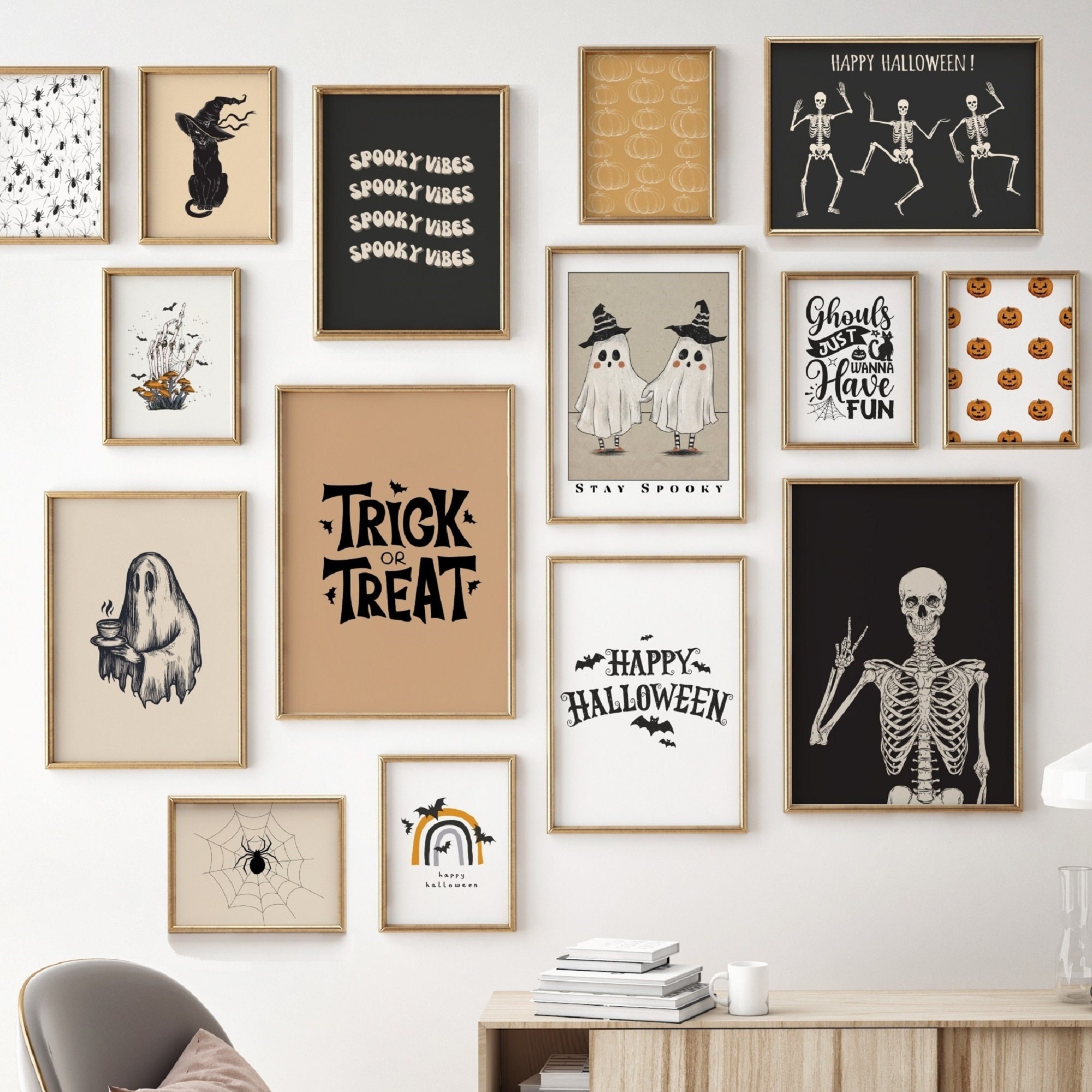 Metalen wanddecoratie kat op de maan - moderne muurkunst - 1 stuk - 33