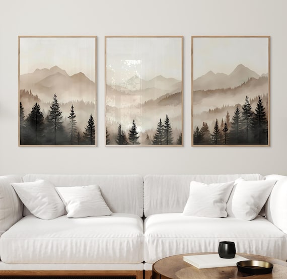 Lark Manor Anagabriela - Paysage de forêt, art mural en bois - Bois de