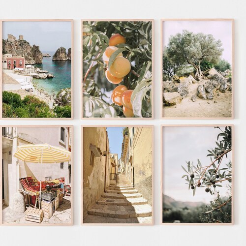 Italy Prints Set of 6 Printable Wall Art Italy - Etsy