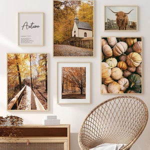 25 Prints, Fall Wall Art, Autumn Gallery Wall Set, Fall Nature Posters ...