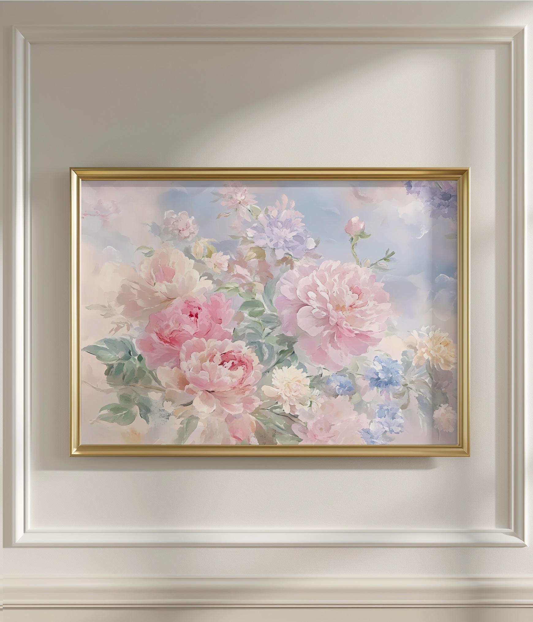 ローラ・クームス・ヒルズ ヴィンテージ ステンドグラス 花束 パステル画 絵画 il_fullxfull.6437029338_cdbr.jpg