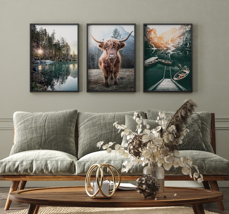 15 Prints Nature Gallery Wall Set Lake Nature Prints Forest Etsy