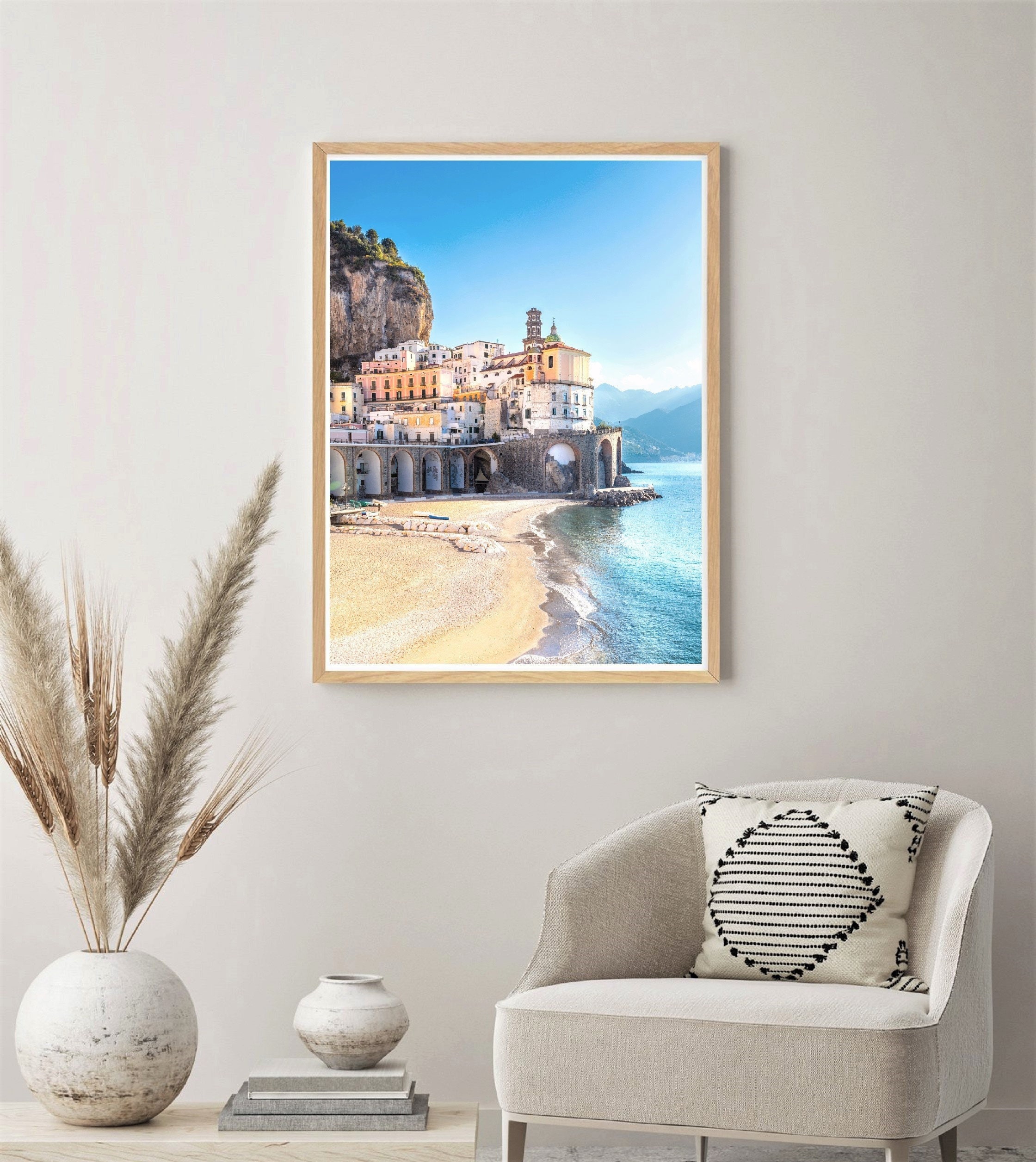Amalfi Coast Print Coastal Wall Art Amalfi Italy Etsy