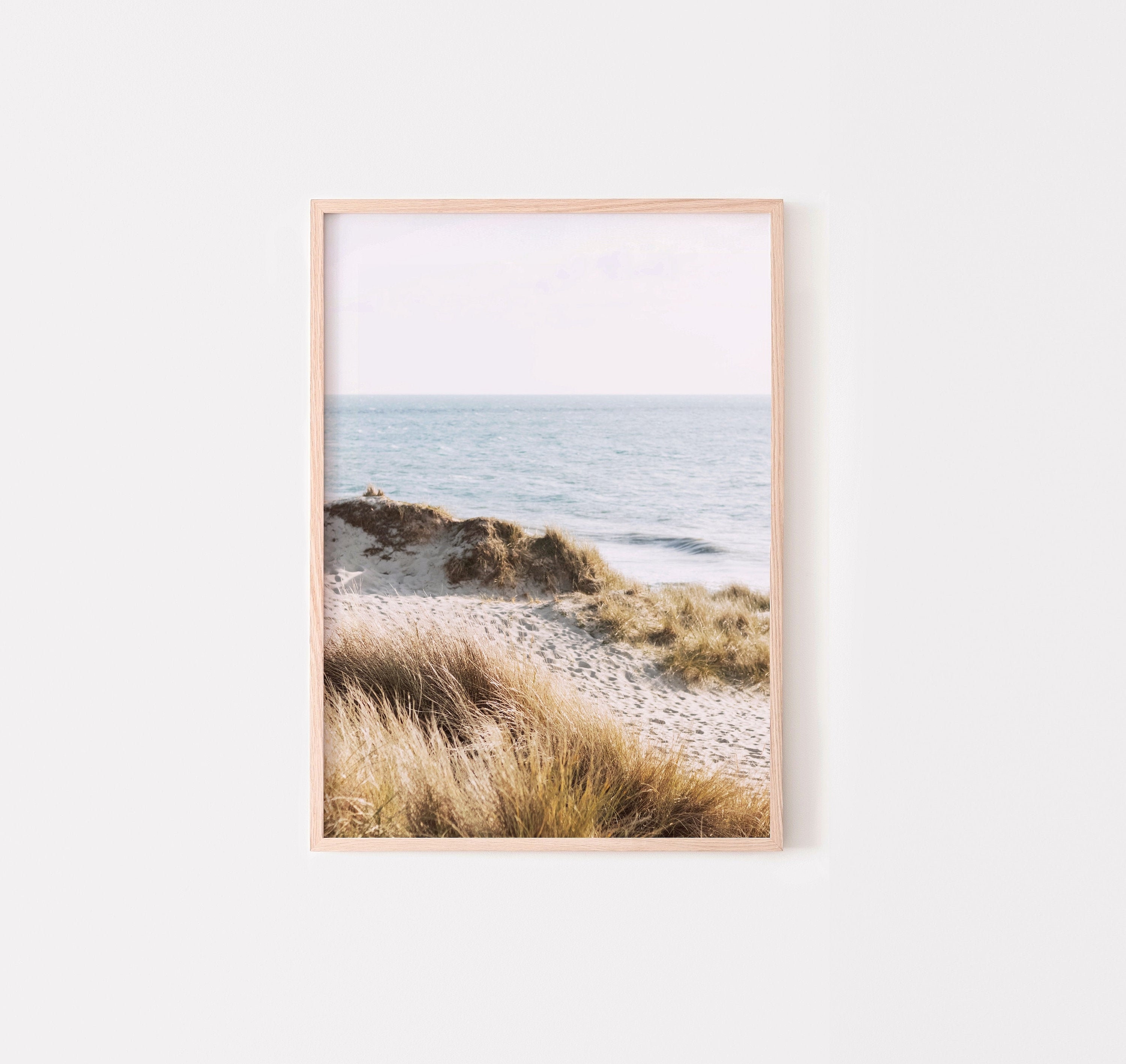Coastal Beach Photography Print Calm Beach Picture Large Wall Art Ocean