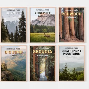 18 Prints, National Park Posters, National Park Illustration Prints ...
