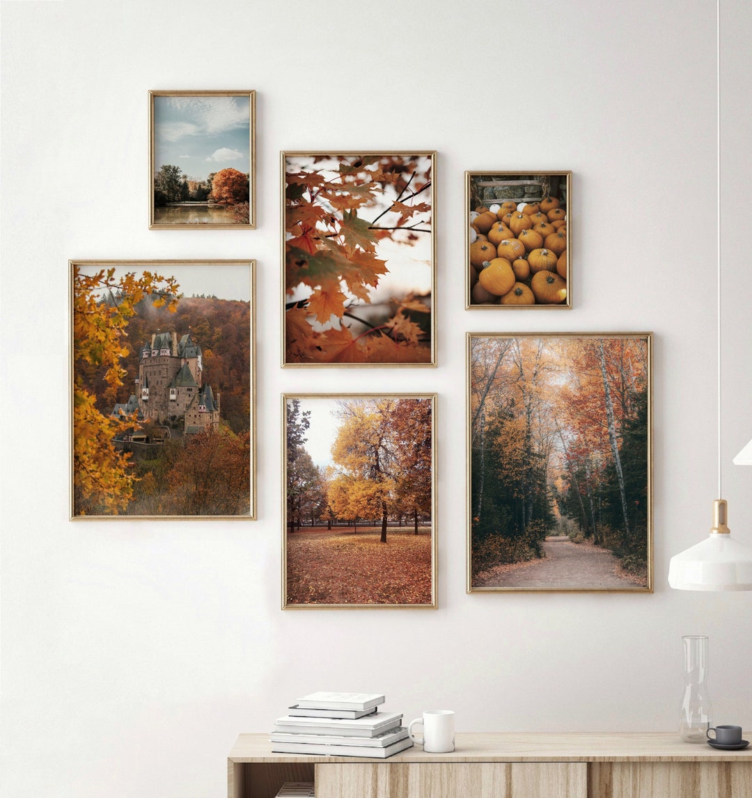 Autumn Gallery Wall Set of 6 Prints, Fall Landscape Photography, Autumn ...