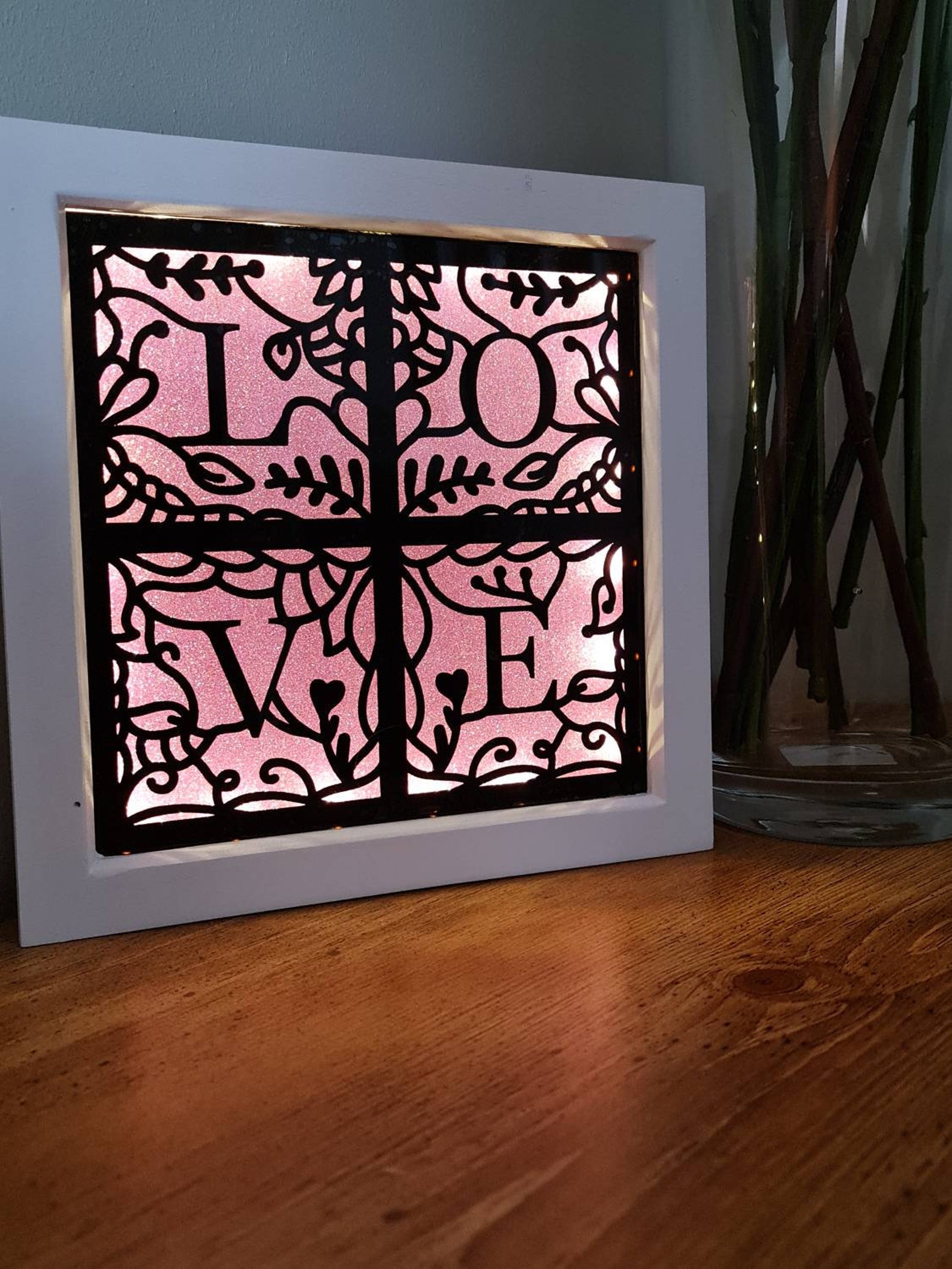 LED Lit Shadow Box Frame Etsy