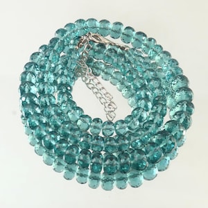 AAAA++ Very Rare- London Topaz Faceted Rondelle Beads London Topaz Gemstone Bead London Topaz Necklace Wholesale London Topaz Rondelle Beads