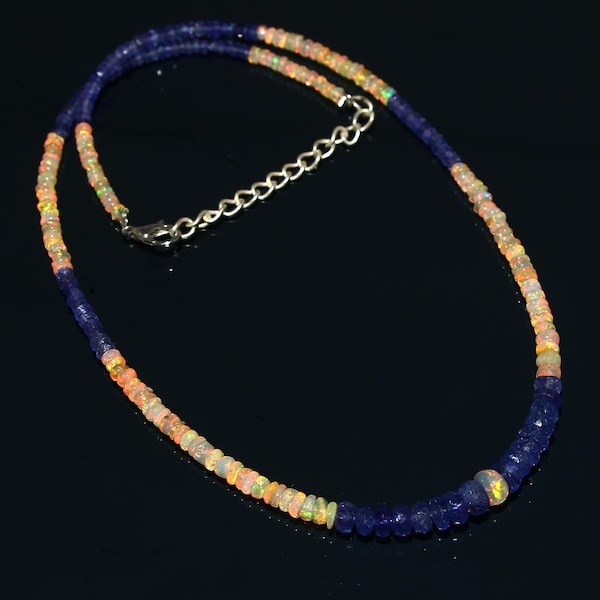 Sparkling Sapphire Beads|Natural Blue Sapphire Faceted Rondelle Beads|Sapphire Gemstone Beads|AAA++Blue Sapphire Necklace|Genuine Sapphire