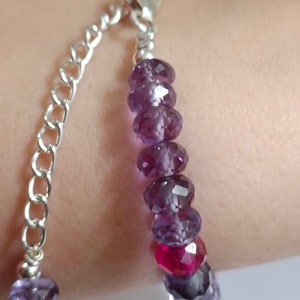 AAA Quality Alexandrite Bracelet'sAlexandrite Faceted Beaded Bracelet Sparkling Alexandrite Gemstone BeadsColor Change Alexandrite Bead image 9