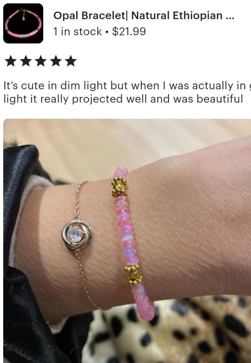 Bracciale Opale Di Fuoco - Gioielli - Bracciali E Cavigliere - Di Y... | Su - Foto 4