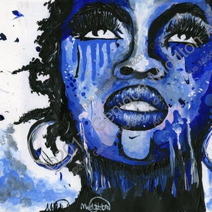 Impresión de la Sra. Lauryn Hill Giclee (A5, A4, A3, A2, A1)