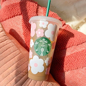 Personalised Clear Starbucks Cold Cup 24oz Daisy Wrap – Personalised By  Charlie And Me