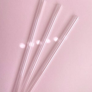 6PCS Reusable Glass Straws, Shatter Resistant Bend Glass Straws Little Bear  Desi