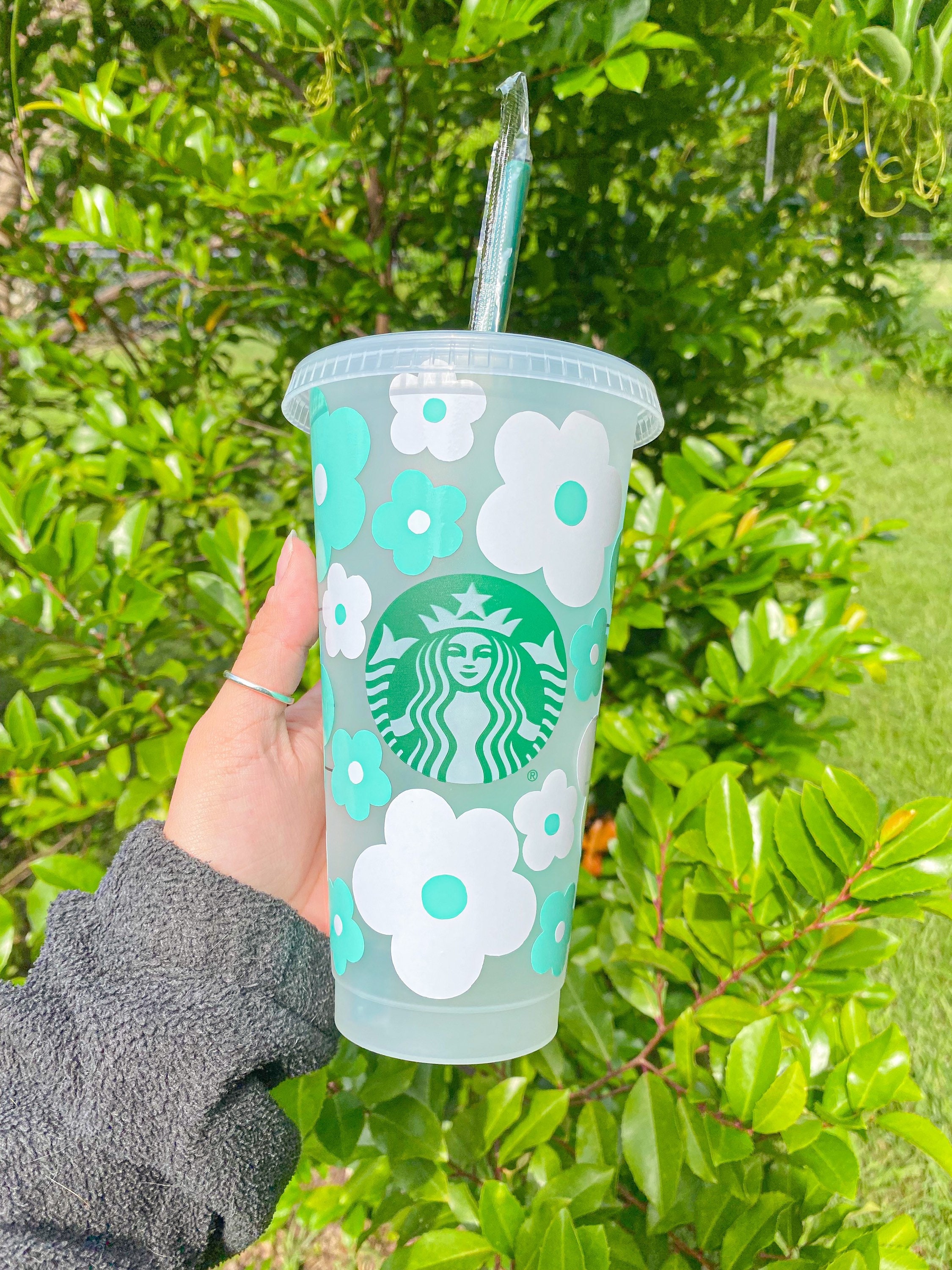Daisy Starbucks Cup, Flower Tumbler, Starbucks Tumbler, Reusable Starb –  Main Street Retro