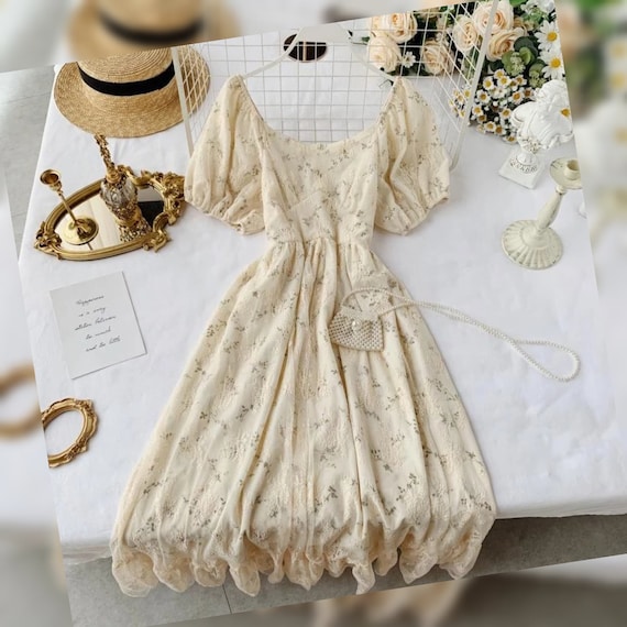 Aesthetic Cottagecore Clothing Dress ...