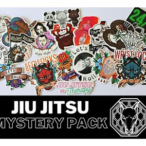 Jiu Jitsu BJJ Sticker Mystery Pack | Waterproof Glossy Vinyl | Die Cut Stickers | MMA | Grappling | Martial Arts