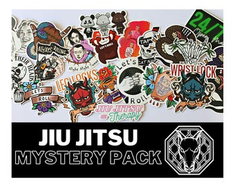 Jiu Jitsu BJJ Sticker Mystery Pack | Waterproof Glossy Vinyl | Die Cut Stickers | MMA | Grappling | Martial Arts