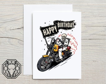 Happy Birthday - Jiu Jitsu Greetings Card, A6 Silk Coated Card and Envelope