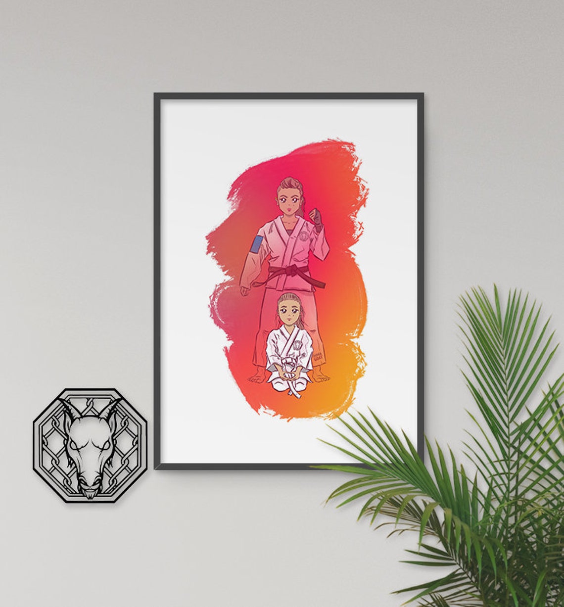 White to Black Belt Jiu Jitsu Wall Art Great Jiu Jitsu Gift Etsy