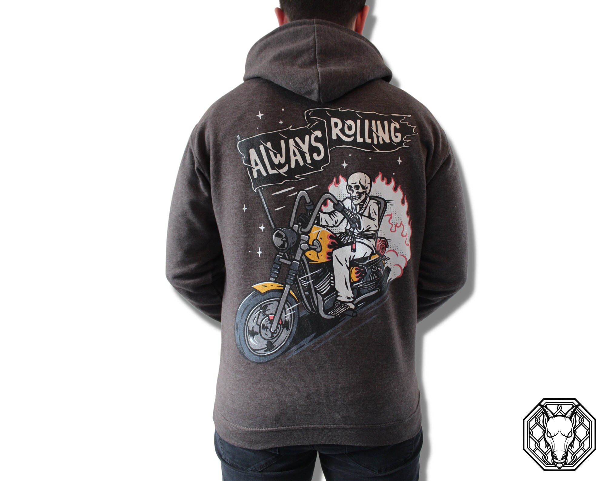 Jiu Jitsu Skeleton Grey Hoodie Motorbike Hoodie Unisex - Etsy