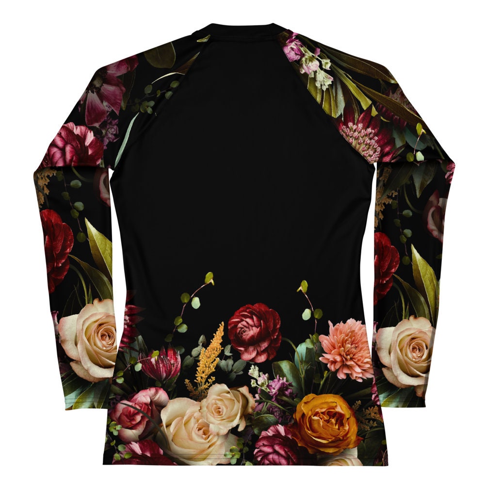 ラッシュガード Bohemianblue Flutter Flower V-Neck Drawstring Inpad Rash Gua 깅엄 V넥 드로스트링 인패드 래쉬가드 bohemianblue