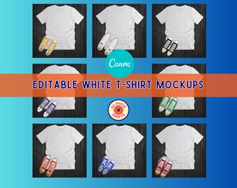 White T-Shirt and Converse Mockup - Canva