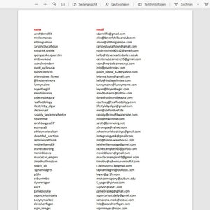 influencer list | 540 american influencers | fitness niche